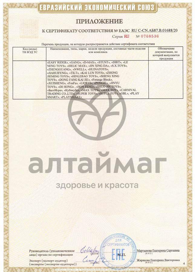 Сертификат на товар Погремушки и прорезыватели Маракасы Шарик 19*19см 10шт Погремушки и прорезыватели Маракасы Шарик 19*19см 10шт сертификат