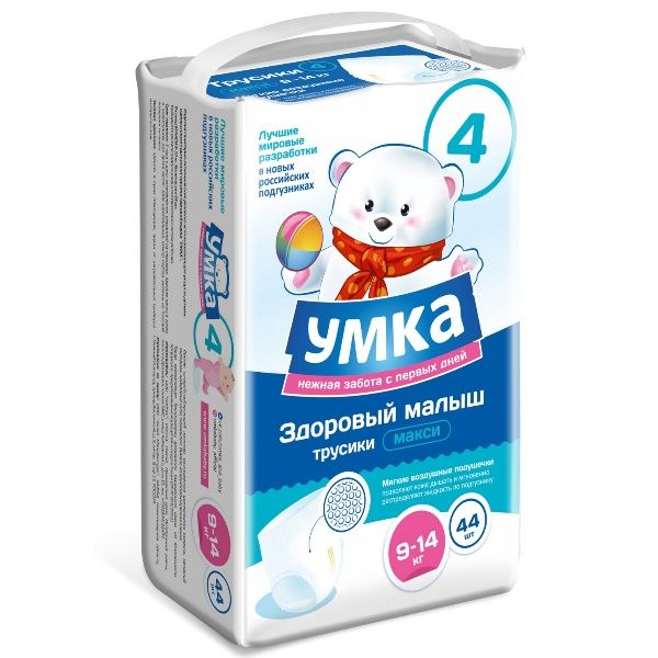 Изображение товара Умка трусики макси 9-14кг 44шт Умка трусики макси 9-14кг 44шт фотография