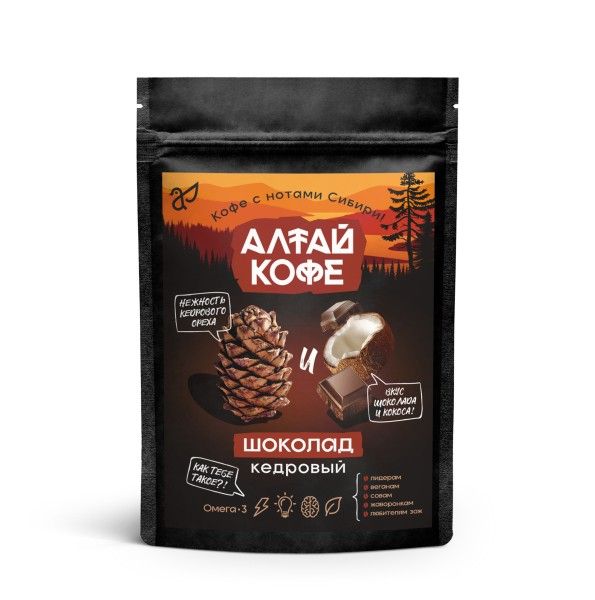 Изображение товара Кедровый напиток Алтай Кофе Шоколад Алтай-Селигор 120г Кедровый напиток Алтай Кофе Шоколад Алтай-Селигор 120г фотография