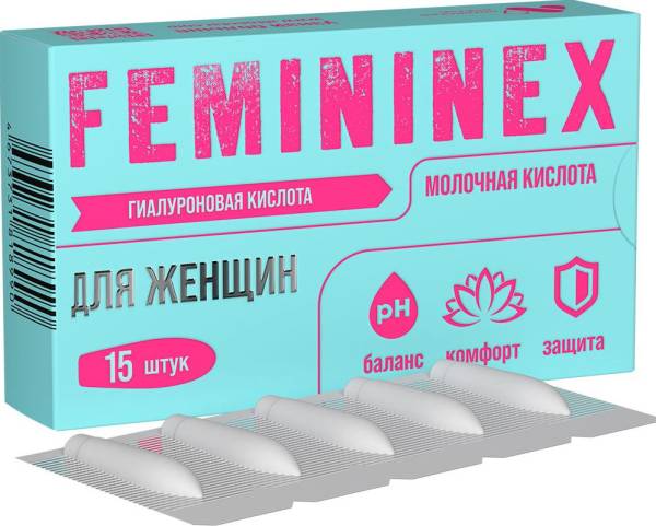 Свечи Фемининекс для женщин Алтайский Нектар 15шт фотография