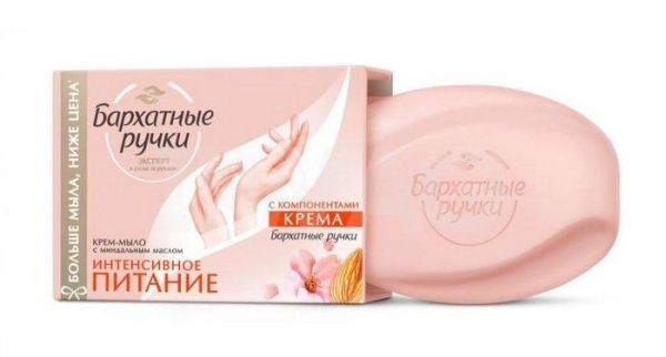 Бархатные Ручки крем-мыло Интенсивное питание 90г фотография