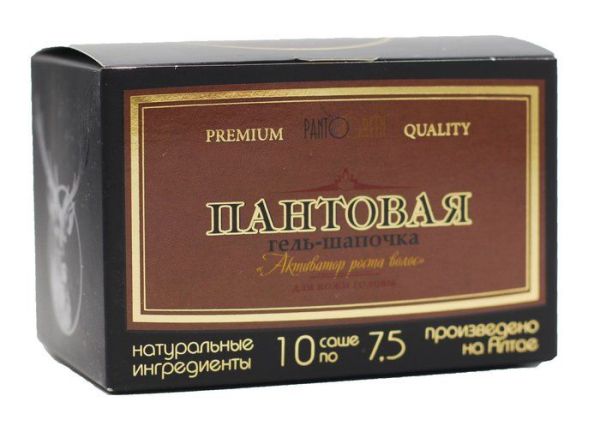 Изображение товара Пантовый гель-шапочка Pantogreen для роста волос Алтай Косметик Груп Пантовый гель-шапочка Pantogreen для роста волос Алтай Косметик Груп фотография