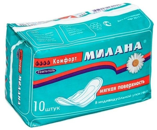 Прокладки Милана комфорт софт+гель 10шт фотография