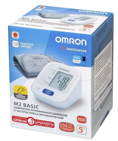 Изображение товара Тонометр Omron M2 basic автоматический Тонометр Omron M2 basic автоматический фотография