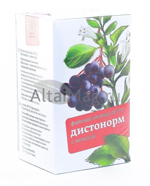 Фиточай Алтай №29 Дистонорм c мелиссой, №30 пак фотография