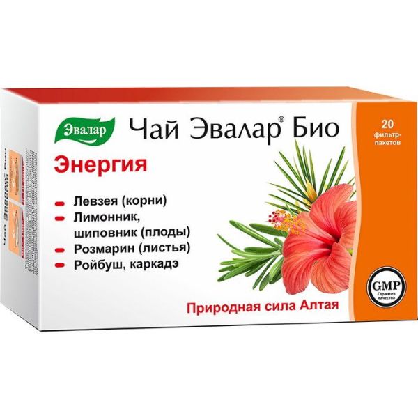 Энергия чай эвалар био №20 пакетированный фотография