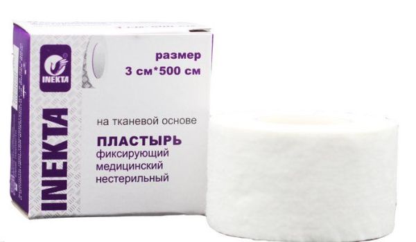 Пластырь Inekta на тканевой основе 3*500см фотография