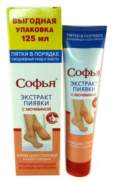 Софья крем экстракт пиявки и мочевины (для ступней) 125мл фотография