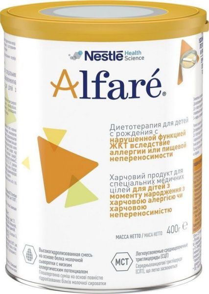 Молочная смесь Алфаре сухая 400г фотография