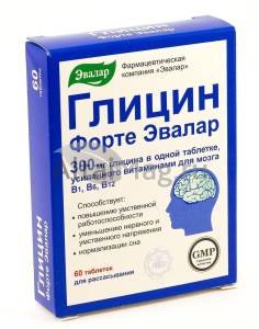 Глицин форте эвалар №60табл (блистер)