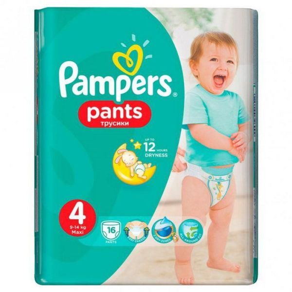 Памперс трусики pants maxi (8-14кг) 16 шт/уп фотография