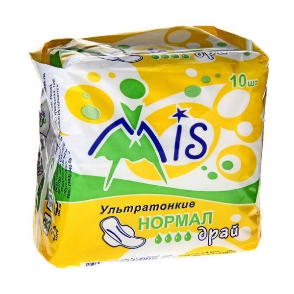 Прокладки MIS ультратонкие Нормал драй 10шт фотография