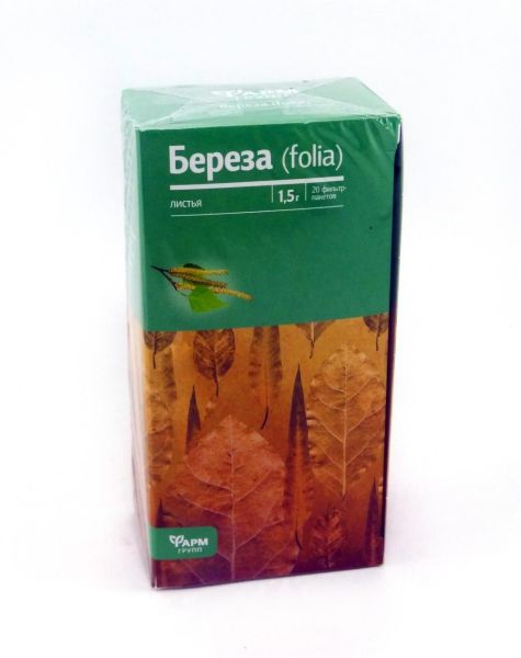 Береза (листья), 20 фильтр-пакетов фотография