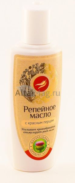 Масло репейное с красным перцем, 100 мл фотография