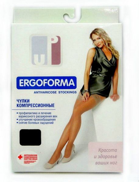 Чулки компрессионные 2 класс Ergoforma Up бронза (222) фотография