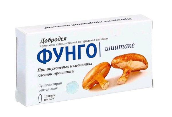 Изображение товара Добродея Фунго с шиитаке Сашера-Мед 10 суппозиториев Добродея Фунго с шиитаке Сашера-Мед 10 суппозиториев фотография