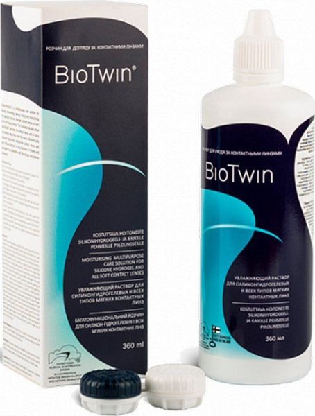 Раствор Okvision Bio Twin для линз 360мл + Контейнер фотография