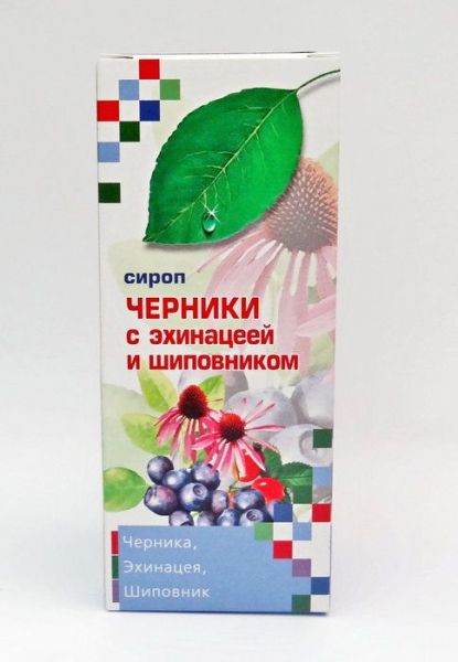 Сироп Черники с эхинацеей и шиповником, 100 мл фотография