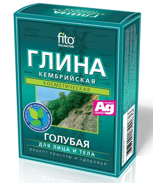 Изображение товара Глина голубая кембрийская фитокосметик для лица и тела 100г Глина голубая кембрийская фитокосметик для лица и тела 100г фотография