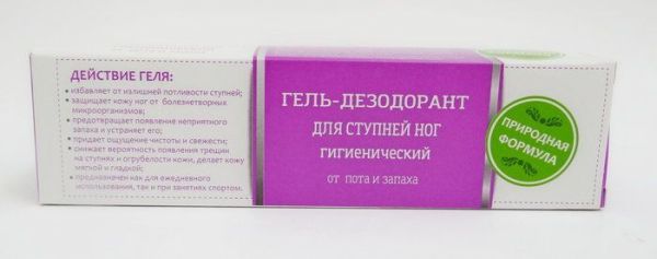 Гель-дезодорант для ног Природная формула 40мл фотография