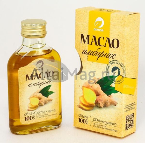Масло Льняное Имбирное, 100 мл фотография